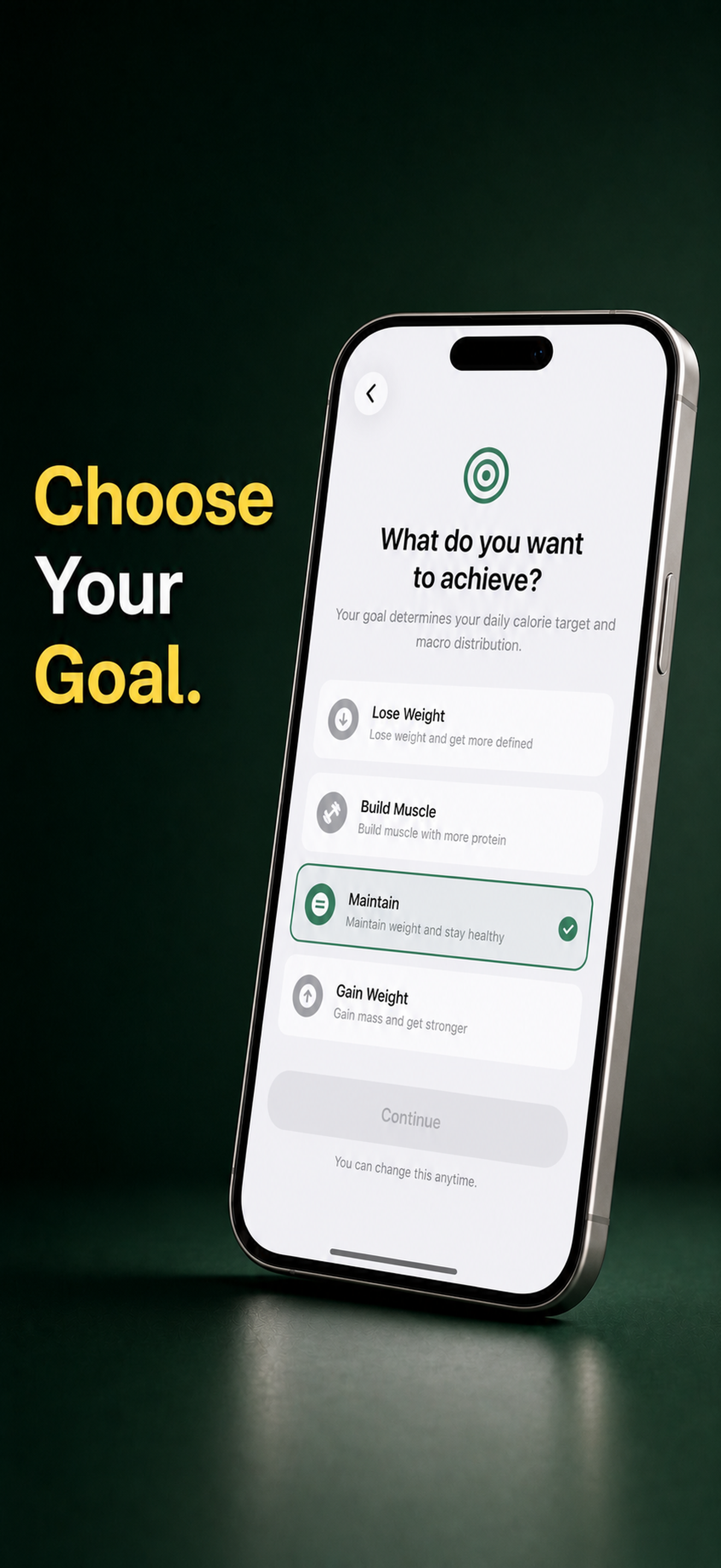 Choose Your Goal